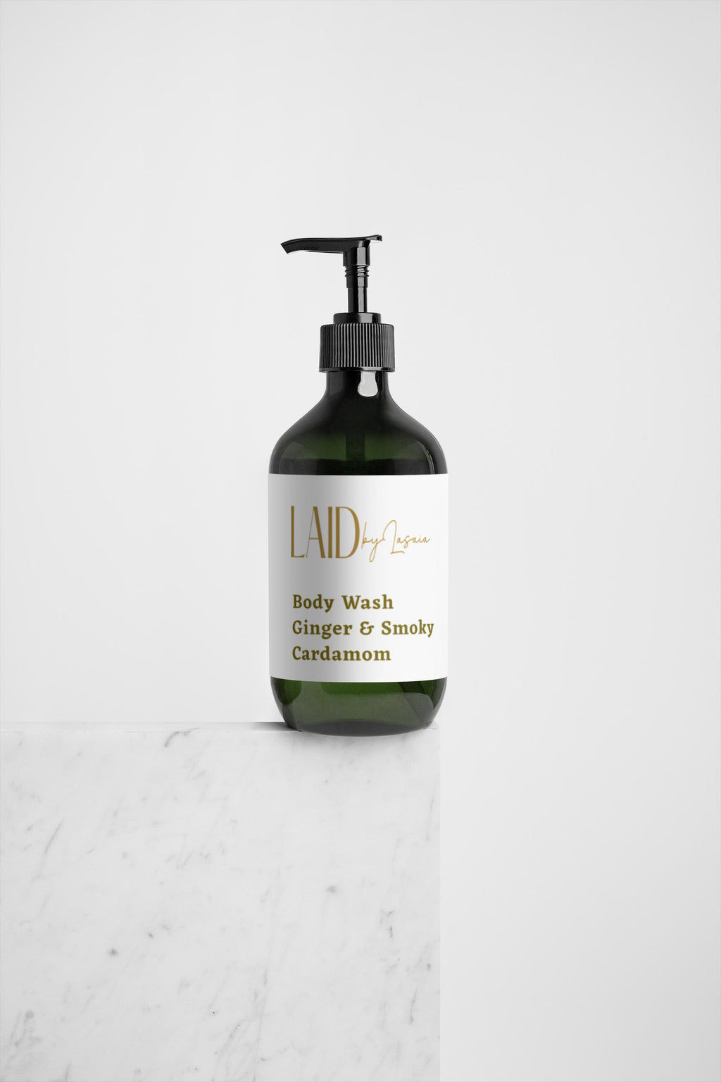 LaidbyLasaia Hand and Body wash, Ginger & Smoky Cardamom 490 ml/ 16.57 fl oz