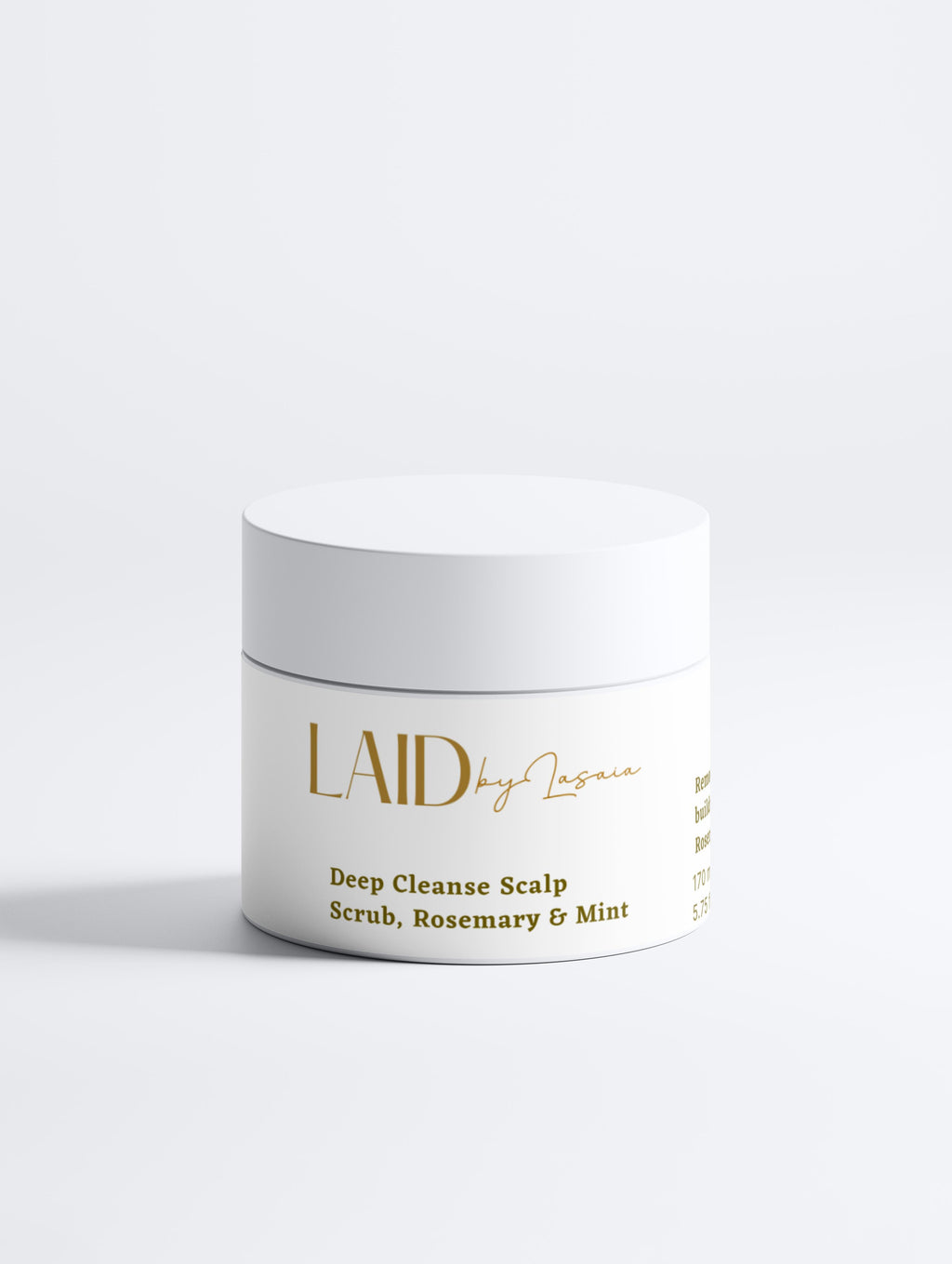 Laidbylasaia  Deep Cleanse Scalp Scrub, Rosemary & Mint 170 ml / 5.75 fl oz
