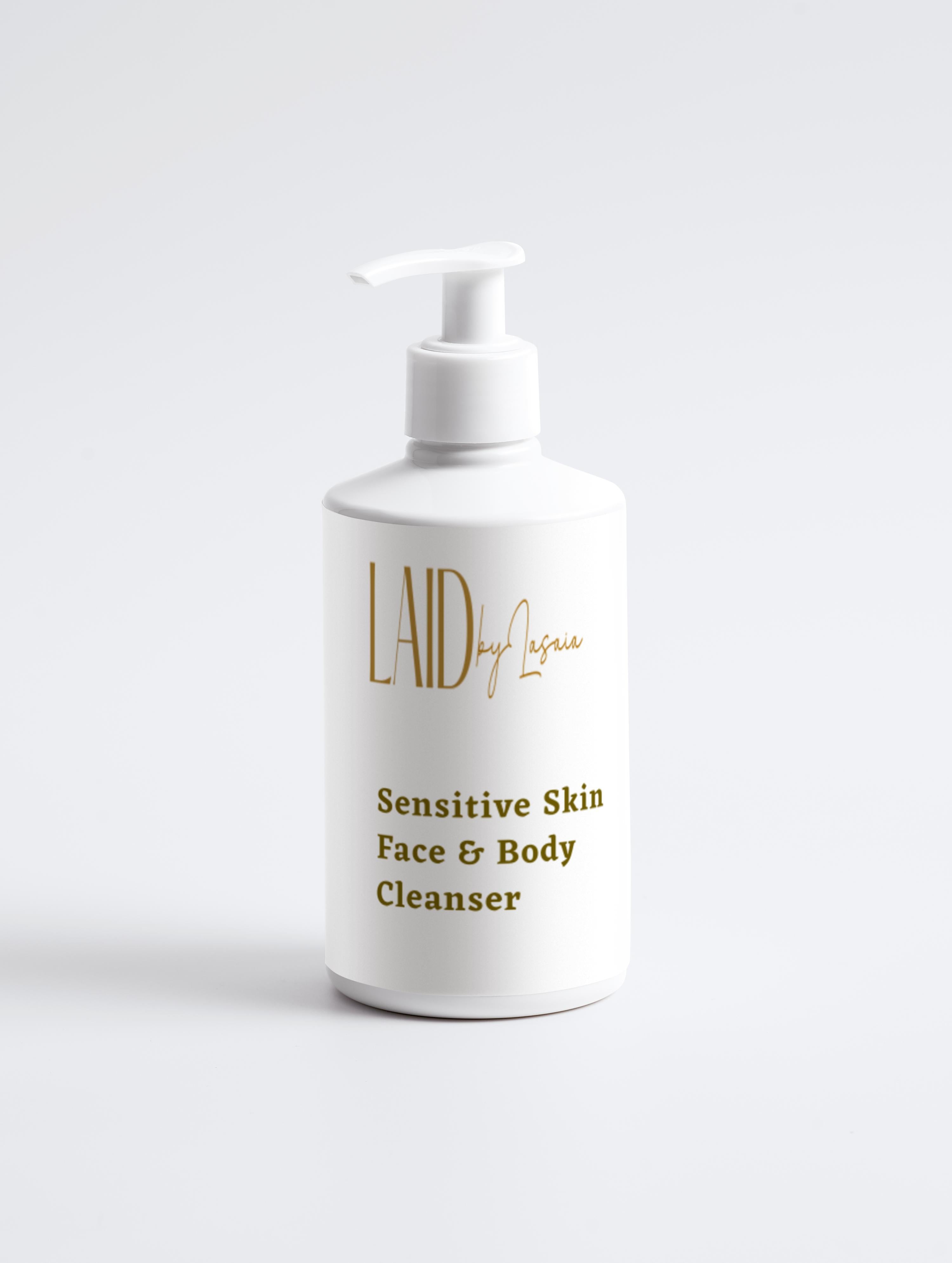 LaidbyLasaia Sensitive Skin Face & Body Cleanser 290 ml/ 9.81 fl oz